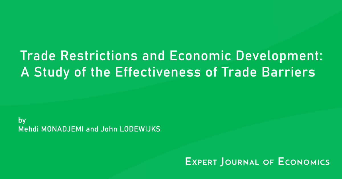 Trade Restrictions and Economic Development A Study of the